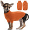 Weicher Atmungsaktiver Fleece Hundepullover, Warme Rollkragen Strickwaren Welpenkleidung Katzenpullover Hundemantel, Halloween Weihnachten Urlaub Haustier Outfits Bekleidung, Caramel M