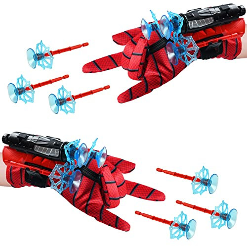 Anbobili Launcher Handschuh, Hero Handschuhe, 2 Hero Launcher Handgelenk Spielzeug Set, Cosplay Glove Launcher, Hero Launcher Glove Lustiges Lernspielzeug Kostüm Requisiten für Kinder