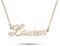ZNA Jewels Personalised Name Necklace for Women - Customised Sterling Silver Dainty Heart Pendant, Elegant Jewellery Ideal for Birthday, Gifts for Women, Girls & Teens (18K Rose Gold)