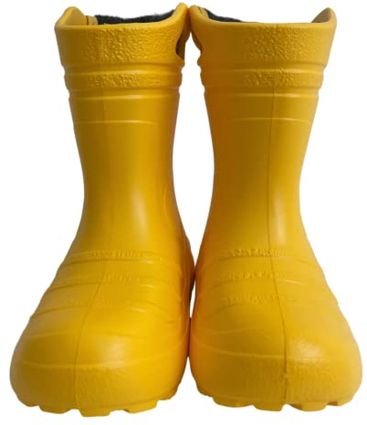 HOBEA-Germany Regenstiefel für Jungs und Mädchen EVA Gummistiefel in verschiedenen Farben (28 EU, gelb)