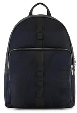 Armani Exchange Rucksack Herren Stoff mit blauem Logo, blau, 30x38x13cm