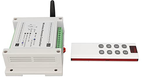 8-Kanal-Relaismodul DC 12V-36V 10A, Lampensteuerung Funkrelaismodul mit Fernbedienung, Standby-Strom 10MA, für Lichter, Sirenen, Schlösser, Motoren