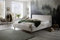 möbelando Polsterbett >Mattis< in beige aus Polyester - 221x181x105cm (LxBxH)