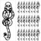 30 Stück Temporäre Tattoos,Todesser Tattoo, Todesser Dark Mark Temporäre Tattoo,Mamba Schädel Magic Mantra Snake Skull,Bellatrix Lestrange und Halloween Cosplay