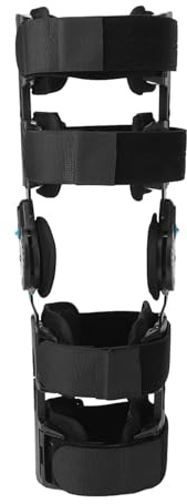 Rodillera con Bisagras, Soporte Ajustable para Piernas para Adultos, Ortesis de Soporte para Rodilla para Recuperación Postoperatoria de Lesiones de Rodilla