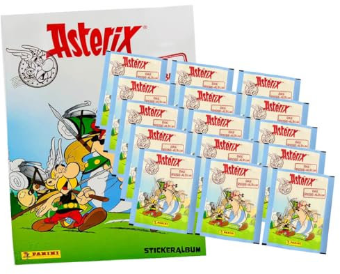 Panini Asterix Sticker - Reisealbum Sammelsticker (2023) - 1 Album + 15 Tüten