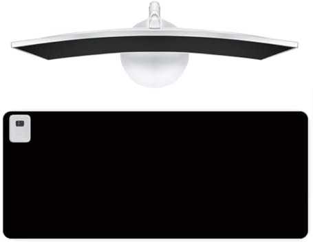LANMOU Beheizte Schreibtischunterlage Große Beheizte Mauspad wasserdichte PU-Leder Schreibtischunterlage mit 3 Heizstufen & 4 Stunden Automatischer Abschaltung Gaming Mauspad (Black,60 * 36cm)