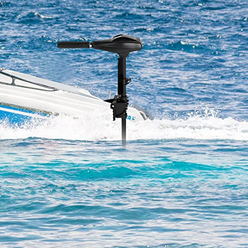 58LBS 12V Elektromotor Außenborder, Elektrischer Trolling Motor Außenbordmotor, Bootsmotor Fischerboot Bürstenmotor für Boote, Kajaks 612W einfache Bedienung