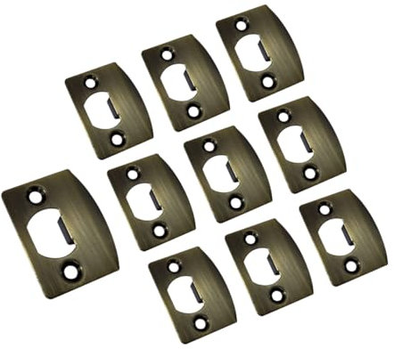 QCAA Solid Brass Surface Bolt, 3, Satin Nickel, 724 Pack, Made in Taiwan