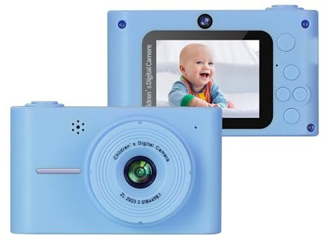 Jemora 1080P Digitalkamera Kinderkamera 20MP Kinderkamera Kinder-Selfie-Kamera für Jungen und Mädchen 8-facher Digitalzoom 2,0-Zoll-Bildschirm Doppelobjektive Geburtstagsgeschenk Festivalgeschenk Toll