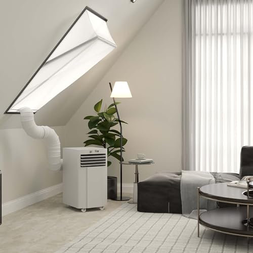 Kit de sellado de tragaluz de aire acondicionado – 94 x 140 cm - Adecuado para Velux: (GGL 408, p08) | Fakro, Optilight: Código de tamaño 09 | Roto: 09/14 - Cierre de manguera - Sellado de ventana de