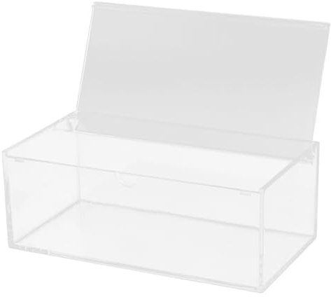 Alipis Acrylic Dryer Sheet Box Lid Laundry Detergent Storage Organizer Large Capacity for Laundry Beads Dry Sheets Snacks