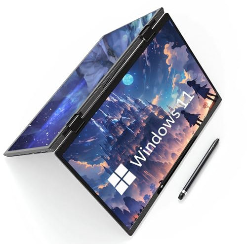 FakestarPC Double 10,5 Pouces Ordinateur Portable IPS écran Tactile 360 ° Ordinateur Portable Inṭel N95 Windows 11 2 - en - 1 Tablette Ordinateur Portable