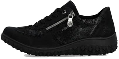 Rieker Women's 59501 Lace-Up Shoes, Black, 9 UK