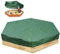 Losxuido Bâche de protection pour bac à sable - Hexagonale - Pour bac à sable - Tissu Oxford avec cordon de serrage - Étanche à la poussière - Jouet (230 x 200 cm)