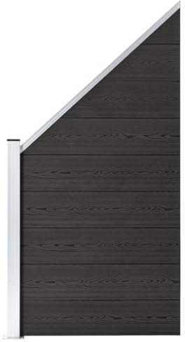 Haus & Garten Zaunpaneel WPC 95x(105-180) cm grau Möbel Wahl