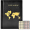 Münzalbum für Euro Münzen 480 Taschen,Münzen Sammelalbum 2 Euro Münzen 33 * 33mm/46 * 46mm,Münzen Aufbewahrung,Coin Collection,Euromünzen Sammelalbum,Münzsammelalbum für Briefmarken,Abzeichen,Pennies