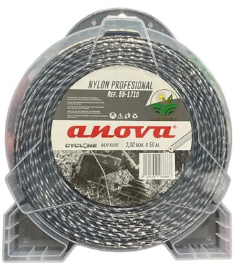 AGRINOBLE Filo decespugliatore in nylon intrecciato bicomponente professionale 3,00 mm x 50 m. A.Cyclone