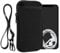 kwmobile Estuche de Neopreno Universal para Smartphone - Funda con Cuerda Doble Cremallera mosquetón para Llaves y Bolsillos - Negro