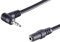 1aTTack.de 1 x 0,2 m – Noir – Fiche jack coudée 2,5 mm vers prise jack 3,5 mm stéréo – Connecteurs moulés – Contacts nickelés – Parfait pour les écouteurs HiFi et appareils audio
