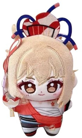 Jiumaocleu Anime Weiche Figur Raiden Shogun/Venti/Xiao/Yae Miko, Stoffpuppe, 10 cm, niedlicher Anhänger, Autotasche, Dekoration, Anime-Merch, Peripherie für Fans