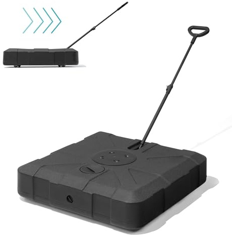 JOINHOM Cantilever Umbrella Base, Heavy Duty Patio Umbrella Base for Cantilever Offset Bases, Fills with 300 lbs of Water or Sand, Black