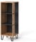 Vicco Bücherregal Amber, Eiche Wotan, 36 x 100 cm mit 3 Fächern