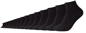 Camano Socken Unisex 15er Pack, Herrensocken, Damensocken, Baumwollsocken, Businesssocken, Freizeitsocken, Sportsocken, Sneaker Socken, Strümpfe schwarz weiß grau, Komfortbund, weiche Zehennähte,