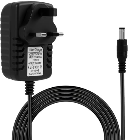 Vernisassize 26V Charger Cable for Hoover H-Free 800/700/500/200/100, Power Supply Adapter Replacement Compatible with Cordless Vacuum Cleaner HF122GH, HF222MPT, HF522UPT, HF522BH