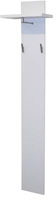 FURNARO Paneel Wandgarderobe Wandpaneel Color in weiß matt B/H/T: 40x188x26 cm