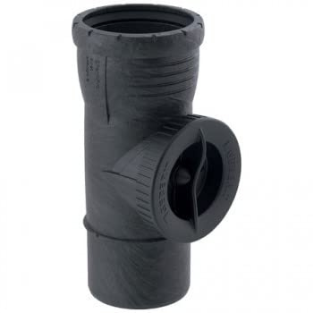 Geberit Silent-Pro rengöringsrör rund öppning, DN 90-90°