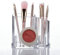 Guolich Make-up Veranstalter Pinselhalter 3 Abschnitte Acryl Kosmetik Aufbewahrungskoffer Ständer für Make-up, Heim, Büro, Badezimmer