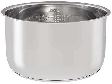 Sicheer Inserto di ricambio per pentola interna in acciaio inox, accessorio compatibile con Ninja Foodi da 6,5 litri