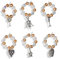 Emmie & Us Premium Wine Glass Charms Set of 6 - Personalised Gift Ideas for Women, Friends, Couples & More