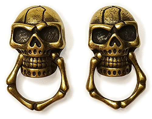 Viti Conchos Chicago Rivetti per artigianato in pelle, retro in ottone a forma di teschio per decorazione fai da te di jeans e jeans, chiodo decorativo rapido per borse, cinture, stivali e giacche