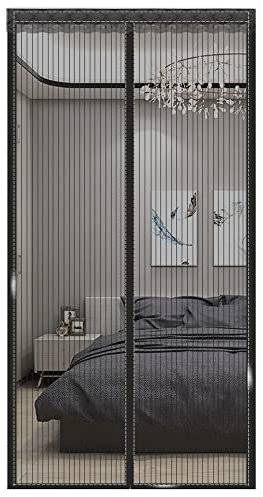 130x190cm(W*H) Fly Screen Door,Mosquito Door Screen,Magnetic Screen Door,Removable,Washable