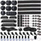 DRIVUU 311Pcs Cable Management Organizer Kit 4 Cable Sleeve split,53Cable Clips 12Cord Clips Holder,22 Cable Ties, 20 adhesive Wall cable Tie, 200Fasten Cable Ties for TV Office Home Electronics