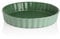 Sweejar Home 24cm Round Ceramic Pie Dishes, Wavelet Fringe Pie Pans for Baking & Oven, Non-Stick Green