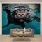 Fototapete 3D Wandbilder Für Schlafzimmer Schwarzer Hund Im Wasser Fototapete Wohnzimmer Wohnkultur Malerei Tapete Selbstklebend Abnehmbares Wandfoto 200(B) x150(H) cm