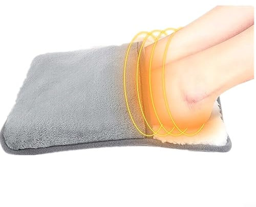 Foot Warmer USB Heated Electric Foot Warmer for Men and Women with Cold feet, Feet Warmer Fast Heating Pad, Soft and Breathable Heating Slippers Cushion Home Foot Heater, Dismantled Washing