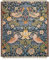 Peel Forest William Morris Strawberry Thief Indigo Decke, 127 x 152 cm