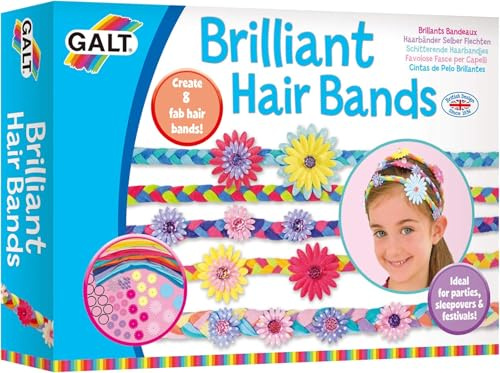 Galt Toys, Brilliant Hair Bands, Kids' Craft Kits, Ages 6 Years Plus (Pack of 5)