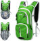 EULANT Fahrrad Rucksack Klein,Trinkrucksack 8l Con Wärmedämmschicht Wasserrucksack MTB Rucksack Reflektierend Skirucksack,Wasserdicht Sportrucksack für Joggen Trekking Laufen,Grün