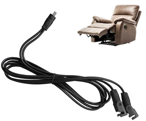 Ersatzkabel für Hubsessel - Verlängerung für Liegestuhl, Mehrzweckkabel 1 zu 2, Ersatzkabel für elektrische Liegesessel, Sofa, Hubstuhl, Rem-Kabel