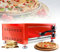 HLGKBY 12 Electric Pizza Oven, 1000W Commercial Countertop Pizza Oven Pizza Maker with Insulated Handle&Crumb Tray,Adjustable Temperature 0~572°F (0~300°C),Drawer Toaster Oven for Home Restaur