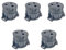 Aquasani Kit 5 pieds réglable pour receveur de douche