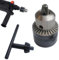 Zahnkranzbohrfutter 1,5-13 mm, 1/2-20UNF, Zubehör für Bohrhämmer, Schlüsseltyp Bohrer Adapter Set mit SDS Plus Adapter Zubehör für Bohrhämmer Schlagbohrmaschine Zahnkranz Futter Bohren Spannen