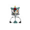 Mobiclinic®, Centro Attività per Bambini, 3 Altezze, Giocattoli Interattivi, Tigre, Sdraietta per Bambini, Con Musica e Luci, +6 Mesi, Sedile Girevole a 360°, Lavabile