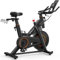 MERACH Magnetic Exercise Bike with LCD Display, Stationary Bike with Exclusive App for Customized Exercise Plans, Quiet Indoor Cycling Bike, 300-350 lbs Weight Capacity & Heavier Flywheel