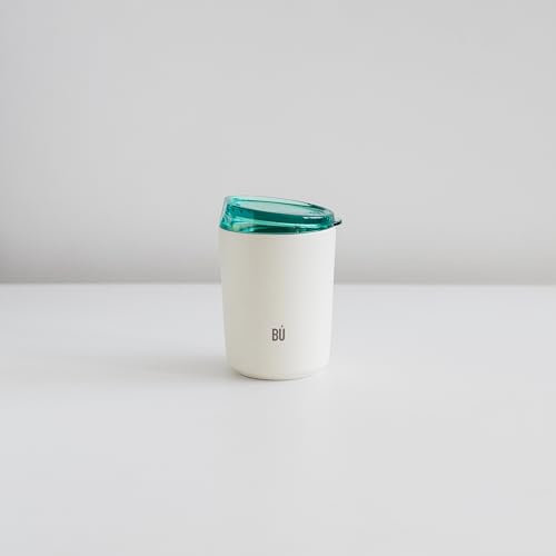 Reusable Double Walled Stainless Steel Coffee Cup | Travel Mug | Splash Proof Lid | BPA Free | Cappuccino Latte Flat White Steel Mugs | Vacuum Insulated | 10oz/300ml, Pink or Green (Mint Green)